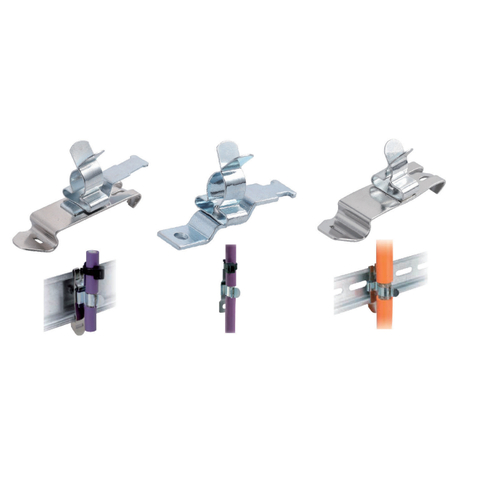 EMC DIN Rail Mounted Shield Clamp