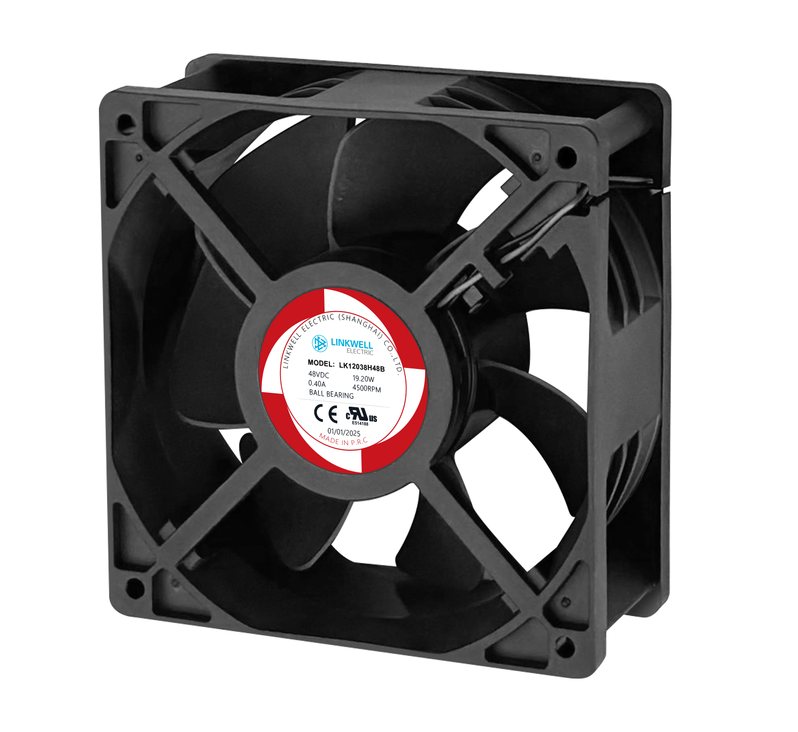 DC 12038 series cooling fan DC12V/24V/48V12CM chassis cabinet high