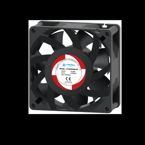 DC 12038-HP series cooling fan DC12V/24V/48V12CM chassis cabinet high air volume cooling fan