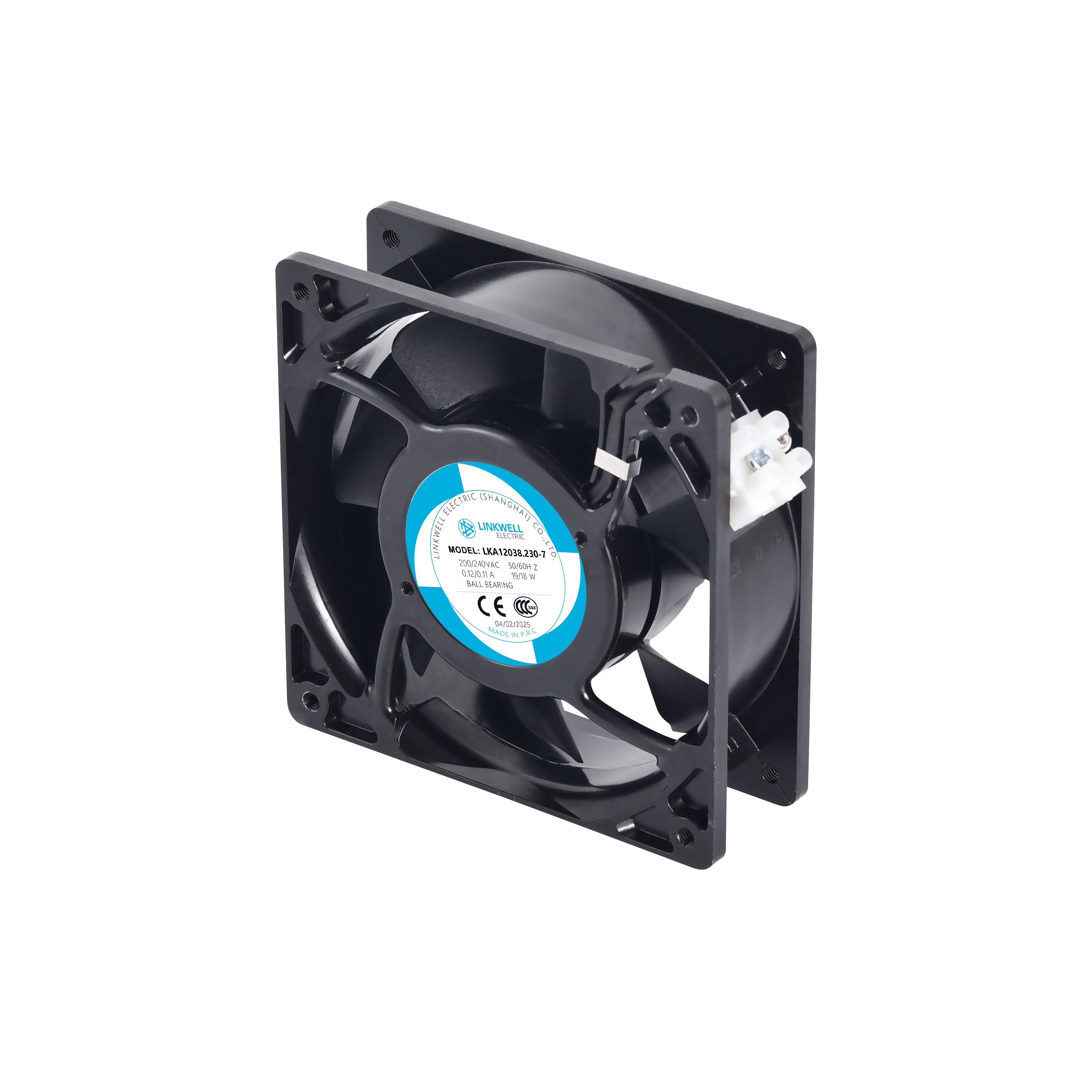 Cabinet Fan LKA12038 Seven leaves Ventilation Exhaust Ball Bearing Axial Fan