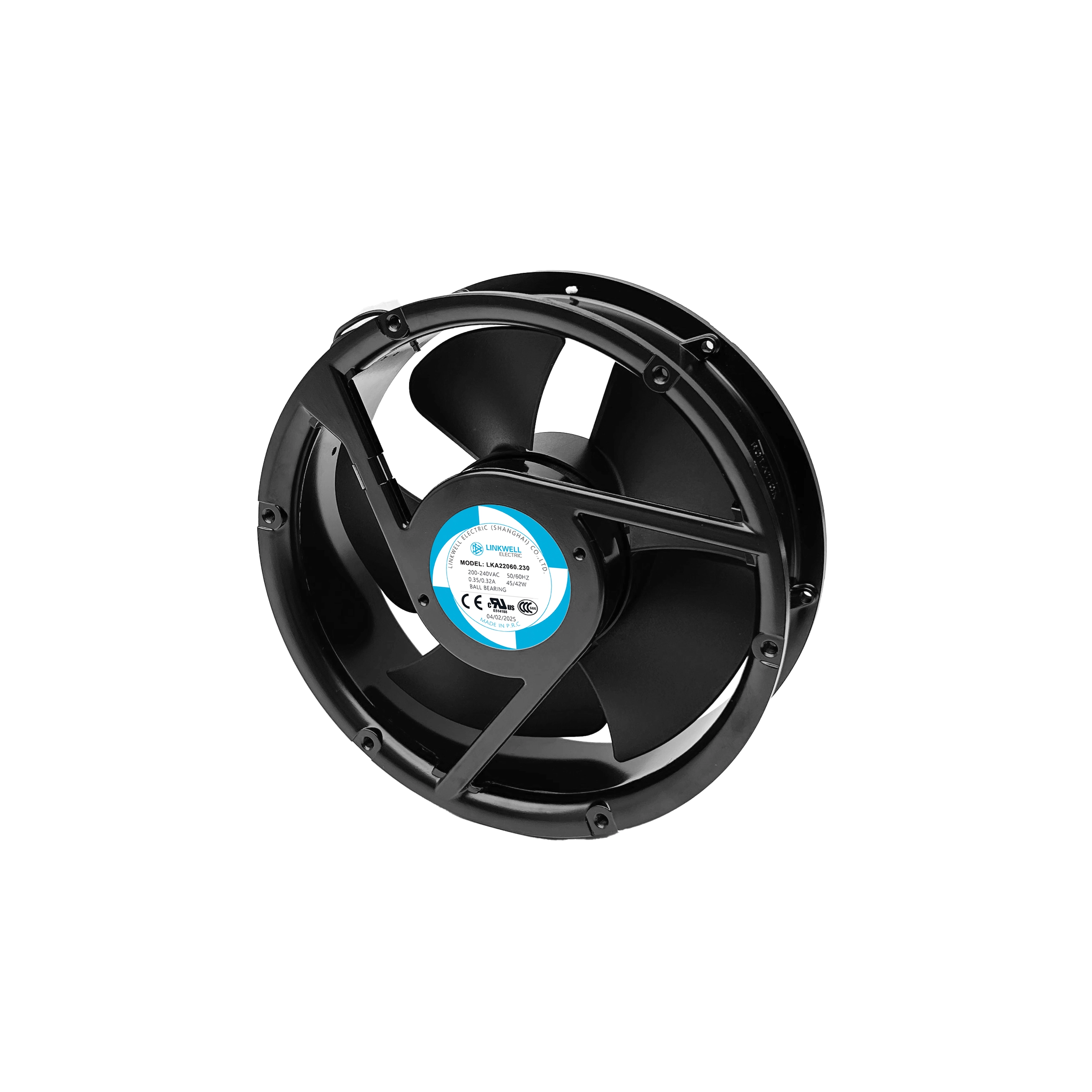 Small Axial Fan 200V Industrial Powerful Mute Electric Cabinet Exhaust Fan Cooling Fan-LKA22060