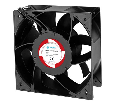 DC LK20572 series cooling fan DC12V/24V/48V12CM chassis cabinet high air volume cooling fan