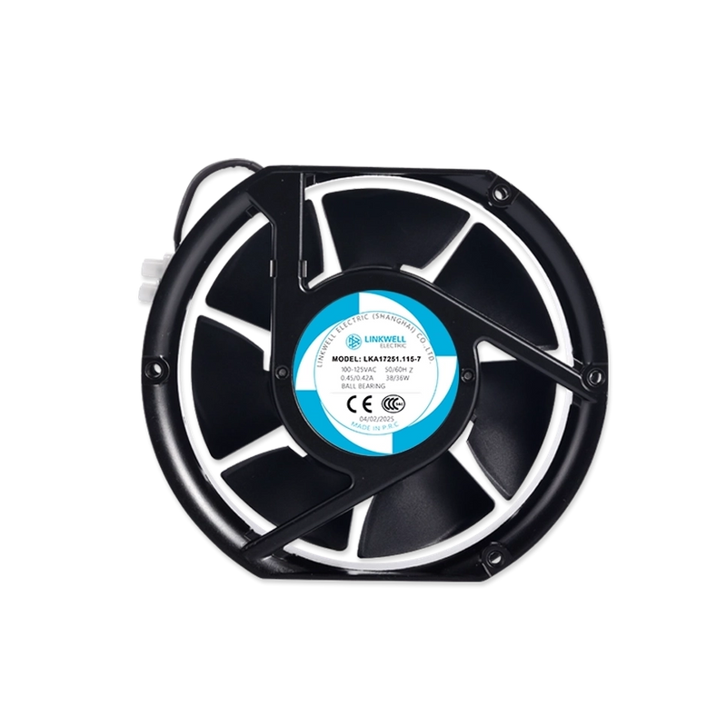 Bidirectional cylinder high-speed energy-saving axial flow fan-LKA17251-Five leaves