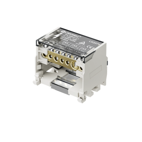 LK207 pure copper rail type junction box rail type cabinet terminal