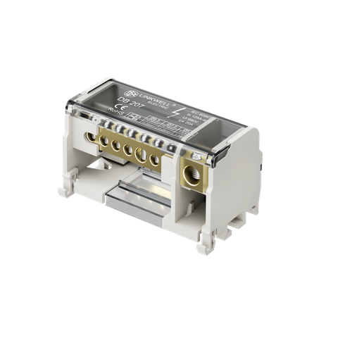 LINKWELL DB-207 125A Distribution Box Din Rail Distribution Terminal Block